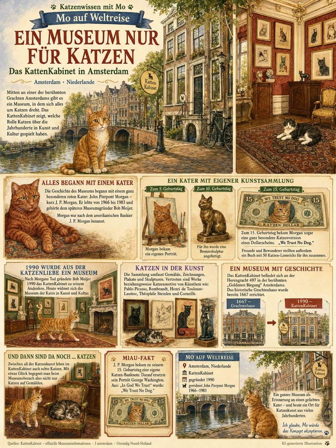 Ein Museum nur für Katzen – das KattenKabinet in Amsterdam