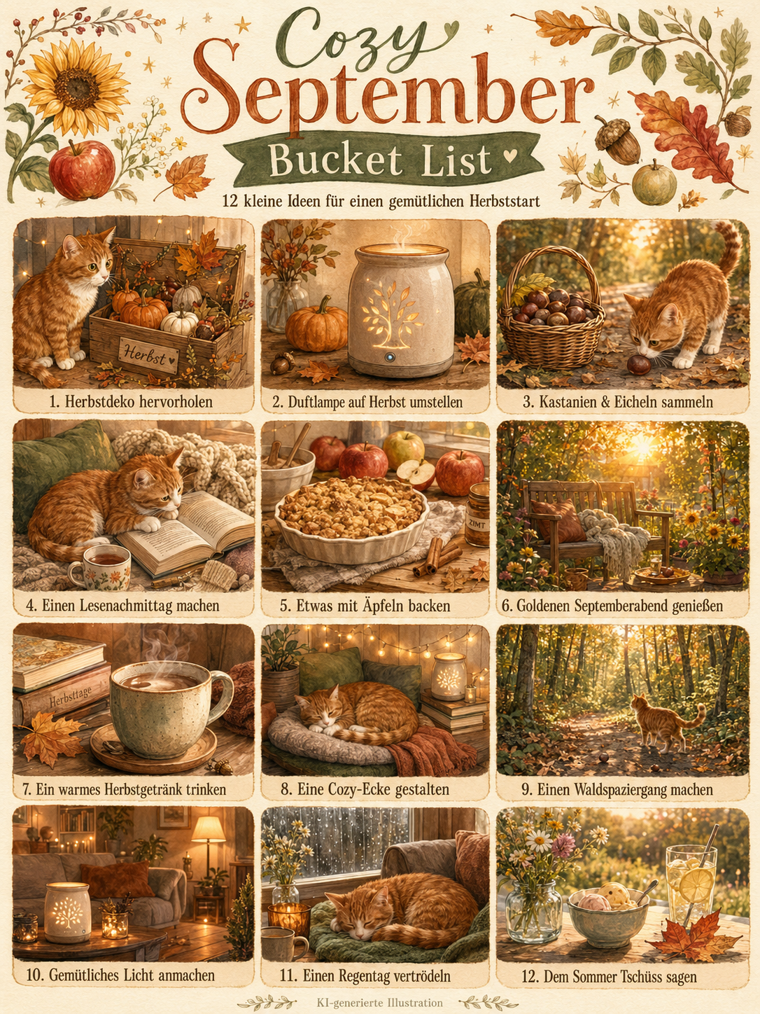 Cozy September Bucket List