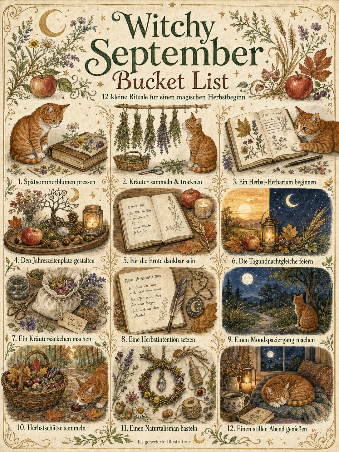 Witchy September Bucket List – 12 kleine Rituale für einen magischen Herbstbeginn