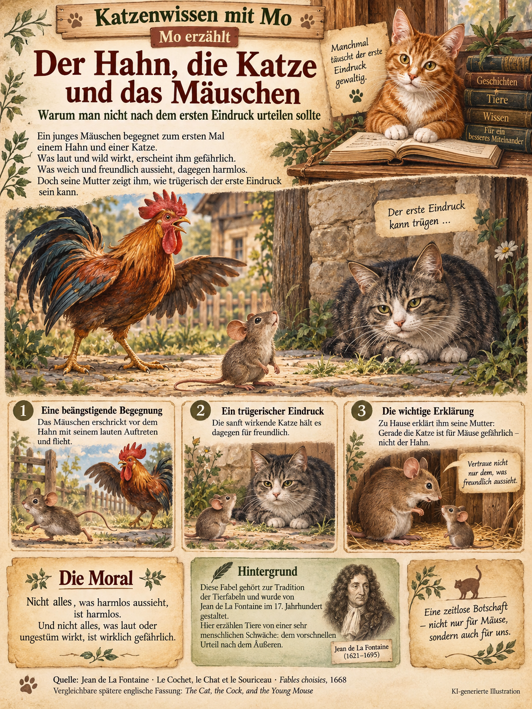 Der Hahn, die Katze und das Mäuschen – warum der erste Eindruck täuschen kann