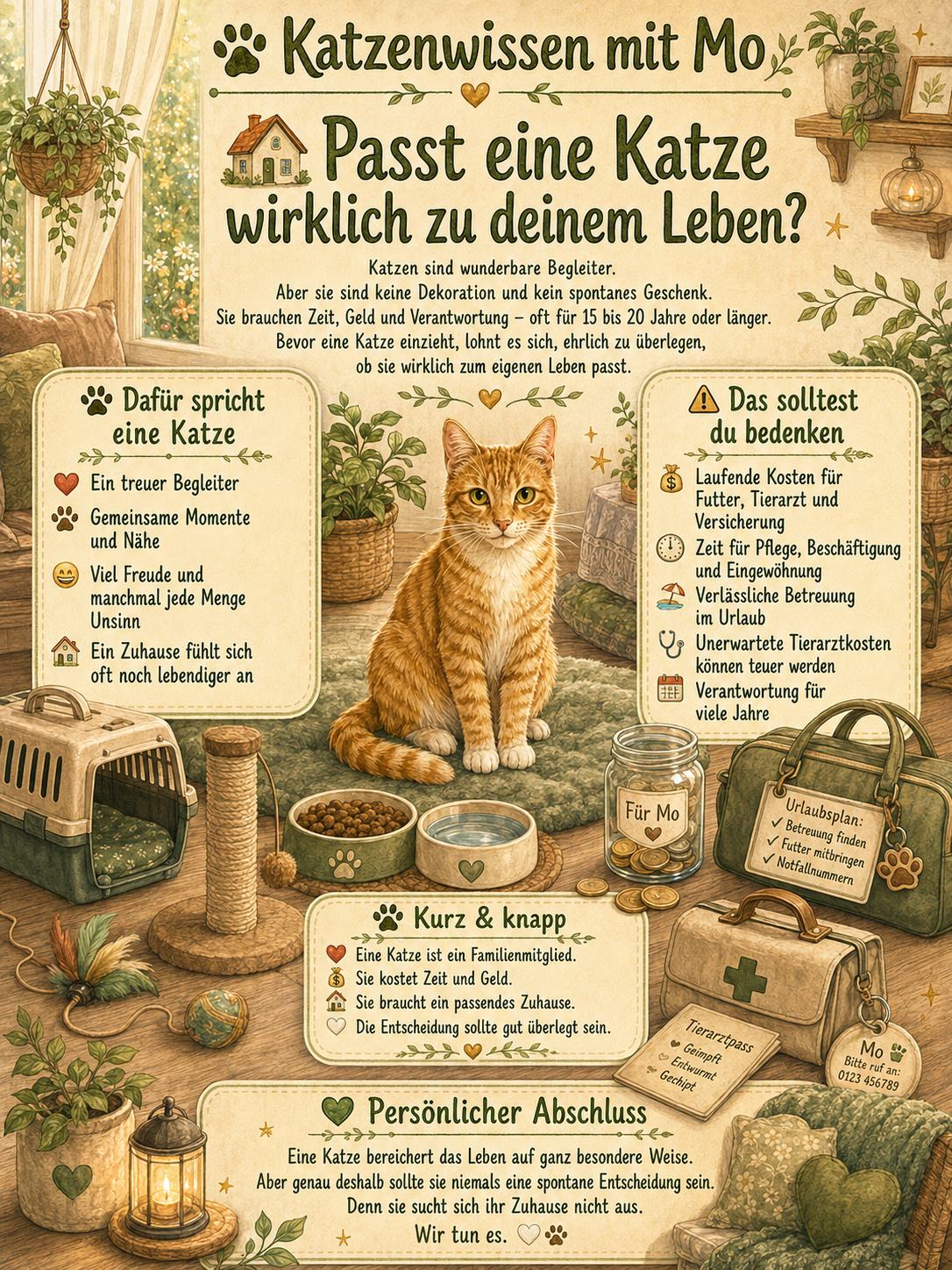 Passt eine Katze wirklich zu deinem Leben?