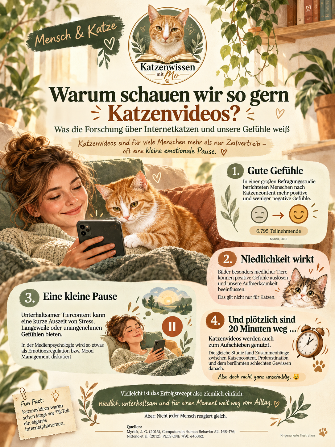 Warum schauen wir so gern Katzenvideos? | Was Katzencontent mit uns macht